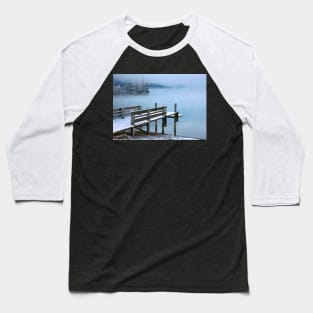 Peaceful, misty lake Baseball T-Shirt